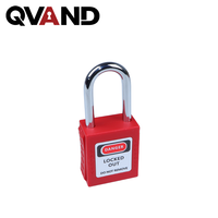 QVAND M-G38 Cadenas de sécurité LOTO en plastique technique 38 mm, non conducteur, à clé maîtresse, pour étiquetage et verrouillage