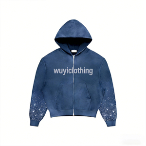 ชุดเซ็ตสเวตสูทลำลองแบบยูนิเซ็กซ์ ประดับคริสตัลวิบวับ 2 ชิ้น เสื้อฮู้ดดี้และกางเกงจ็อกเกอร์ สำหรับฤดูใบไม้ร่วงและฤดูหนาว สไตล์สตรีทแวร์ สามารถสั่งทำได้ - Product Image 2