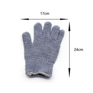 Guantes de Microfibra Lavables y Antiarañazos para Lavado de Autos, Guantes de Limpieza Suaves de 5 Dedos para Quitar el Polvo del Hogar - Product Image 3