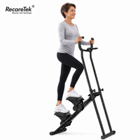 Máquina de Ejercicios Ajustable, Escaladora, Equipo de Fitness para Entrenamiento de Piernas, Dispositivo de Fitness Portátil con Superficie Antideslizante, Aeróbico