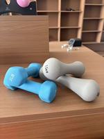 Mini haltère en fonte revêtue de néoprène 1,5 kg pour femmes, exercices pour les bras, remise en forme, relaxation musculaire, durable