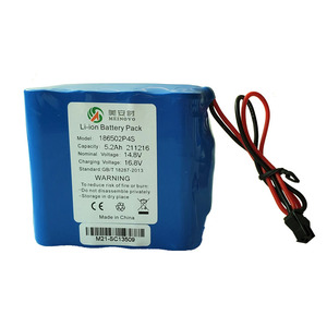 Batería de litio recargable <span class=keywords><strong>16850</strong></span> 4S2P, 14,8 V, 5200mAh, precio al por mayor - Product Image 2