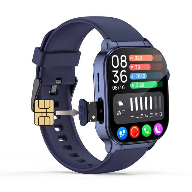 Private Model 2025 4G Smart Watch System LT17 Amoled HD 1.96" Screen GPS Compass Waterproof SIM Card