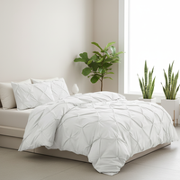 Ensemble de couette lavable de luxe en vente chaude avec taies d'oreiller, ensemble de literie 3 pièces, qualité hôtelière, microfibre douce, ensemble de couette toutes saisons