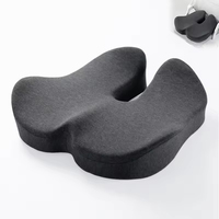 Chaise de bureau ergonomique conception orthopédique oreillers lombaires en mousse à mémoire de forme antidérapante coussins de siège technologie de couture personnalisable pour