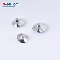 WELLTOP Aksesori mebel, perangkat keras kaca kristal warna-warni dekorasi tombol jahit Sofa DIY