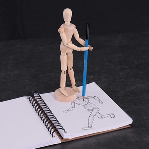 <span class=keywords><strong>Mannequin</strong></span> articulé de <span class=keywords><strong>mannequin</strong></span> de dessin d'artiste féminine en <span class=keywords><strong>bois</strong></span> de 8 "avec base et corps flexible - Product Image 6