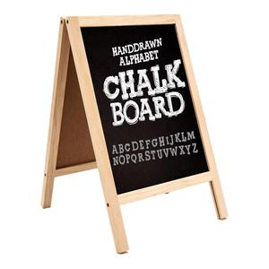 JUNJI Gỗ Nhỏ Bảng Phấn Giá Vẽ Trang Trí Đám Cưới Chào Mừng Gỗ Trống Bảng Hiệu Nhà Bếp Bảng Đen <span class=keywords><strong>Menu</strong></span> Nhỏ Bảng Đen Đứng - Product Image 1