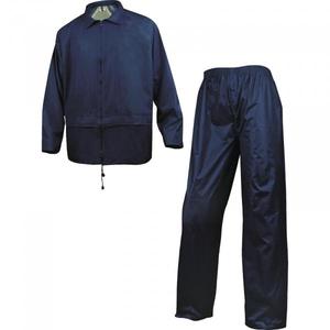 DELTA PLUS - EN400MAXX 400 traje de lluvia azul marino en poliéster con revestimiento de PVC-EAN 3295249015442 PROTECCIÓN PARA TODOS LOS TIEMPOS - Product Image 1