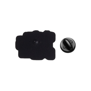Épinglette en émail noir et blanc de haute qualité, motif Meme personnalisé 'Ah Shit Here We Go Again', vente en gros - Product Image 5