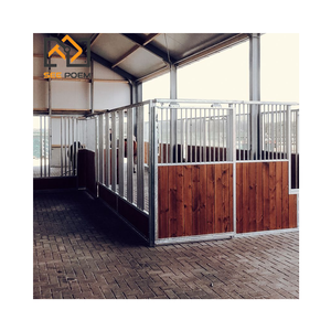 Partisi kios tergalvanis bahan kuda prefabrikasi portabel dengan peralatan atap eksternal Internal untuk pertanian - Product Image 2