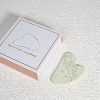 Outil de massage Gua Sha en forme de cœur pour le visage, les joues, la mâchoire, le cou et les soins de la peau