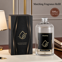 Bouteille diffuseur carrée en verre ambré soufflé à la main ODIS pour l'aromathérapie, technique de pulvérisation écologique, sans alcool