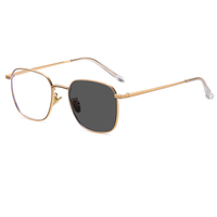 Lunettes d'ordinateur anti-reflet bleues en métal pour hommes, photochromiques 18322 – Vente en gros de montures de lunettes par les fabricants