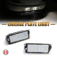 Feux de plaque d'immatriculation à LED pour Renault Clio Espace Kangoo Koleos Kadjar Laguna Master Megane Trafic Tag Car Light Accessories