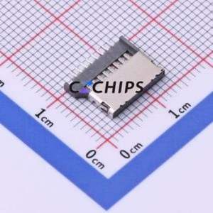 TF-025 SD Card / Memory Card Connector SMD Connector Plug-In Type MicroSD Card (TF Card) Card Holder 1.5mm - Product Image 1