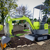 Excavator Mini Diesel 1.8 Ton Laris Manis, Murah dari Cina, Alat Penggali Kebun Kecil