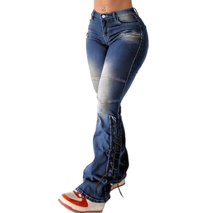 Supporto <span class=keywords><strong>per</strong></span> la personalizzazione <span class=keywords><strong>pantaloni</strong></span> a zampa di lavaggio Jeans da donna <span class=keywords><strong>pantaloni</strong></span> Jeans invernali elasticizzati da donna Boyfriend Jeans da donna <span class=keywords><strong>pantaloni</strong></span> da ragazza - Product Image 3