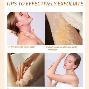 Exfoliante Corporal Orgánico con Sal Marina y Frutas, Suavizante de Cutícula, Elimina la Piel Muerta, con Logotipo Privado Personalizado OEM - Product Image 4