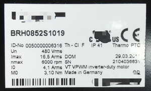 BRH0852S1019 Servomoteur 3.10Nm 6000 tr/min + <span class=keywords><strong>Neugart</strong></span> PLE80 I = 16-contrôleur de programmation inutilisé automatisation industrielle - Product Image 3