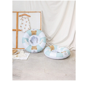 Inflatable Baby Swimming <b>Ring</b> 65Cm <b>Cartoon</b> Bear Design For Children Water Play Floatation Aid - Product Image 4