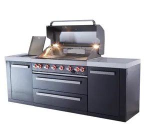bbq island outdoor kitchen grill black stainless steel outdoor kitchen cabinet