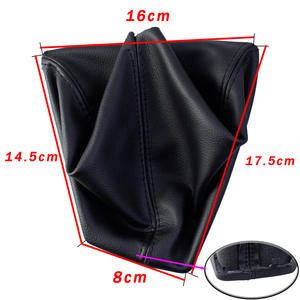 Couvre-poignée de levier de vitesse en cuir noir 6 vitesses pour BMW F15 style classique - Product Image 4