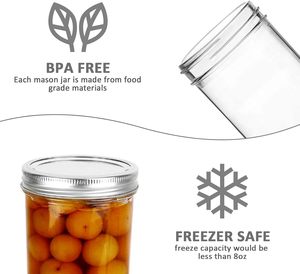 Manufacturers Wholesale sealed Storage Jam Honey <b>Glass</b> <b>Jars</b> 500ml Clear <b>Glass</b> <b>Jar</b> with Metal Lid - Product Image 3