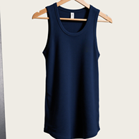 Camiseta sin mangas de gimnasio acanalada con logotipo personalizado para hombre, chaleco de entrenamiento deportivo para correr sin mangas de algodón de peso pesado
