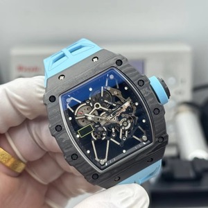 Reloj Mecánico para Hombre, Ultrafino, con Caja de Fibra de Carbono de Primera Calidad, Movimiento Preciso, Ultraligero, Forma Tonneau, Deportivo, Analógico, Elegante y Ejecutivo - Product Image 4