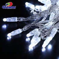 Guirlandes lumineuses LED 230V Câble en PVC Décoration de fête de Noël Éclairage pour les fêtes