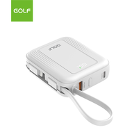 Mince Portable En Gros Mini Chargeur Mobile LCD PD 20W Charge Rapide Bloc D'alimentation Fabrication 10000mAh Banque D'alimentation Avec Câble