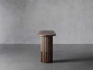 Tables à manger modernes, meubles d'appoint antiques pour le salon, <span class=keywords><strong>console</strong></span> noire, <span class=keywords><strong>bureau</strong></span>, bois massif, tables consoles faciles à assembler - Product Image 2