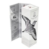 Boîte à vin et à whisky magnétique de luxe personnalisée Boîtes rigides de 2mm avec gaufrage en matériaux recyclés
