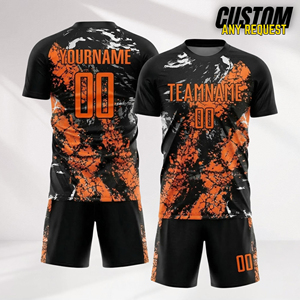 เสื้อฟุตบอลสำหรับผู้ชายผู้หญิงและ B-F00เสื้อฟุตบอลชุดเล่นฟุตบอลแบบระเหิดพิมพ์โลโก้ได้ตามต้องการ - Product Image 4