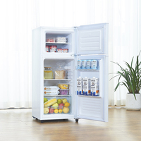 Petit réfrigérateur à double porte, Style populaire de dubaï, 108 litres dc 12 24V, énergie solaire