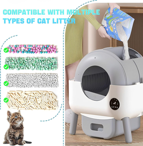 Caixa de Areia Automática para Gatos com Limpeza Automática, Controle por APP, Isolamento de Odor, Proteção de Segurança, Caixa de Areia Inteligente para Múltiplos Gatos - Product Image 5