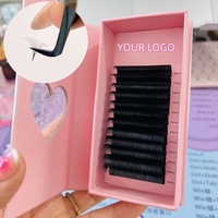 Extensions de cils en cachemire sibérien SEVEV PLUS ONE - Vegan, sans cruauté, faites à la main