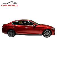 Kit de lèvres de spoiler diffuseur de bas de caisse ABS Runze Infinity Q50 2014-2022 avec protection, couleur noire