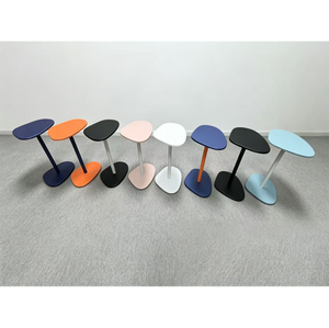 Modern Irregular Shape Side <strong>Table</strong> Tall <strong>Sofa</strong> End <strong>Table</strong> Metal Base Accent <strong>Table</strong> for Living Room Bedroom <strong>Small</strong> Spaces - Product Image 5