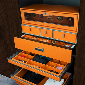 อุปกรณ์สั่นสะเทือนในตู้เสื้อผ้าและลิ้นชักหนังที่เปิดด้วยลายนิ้วมือ - Product Image 2