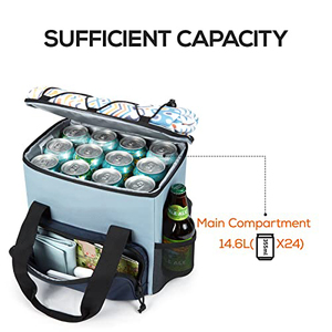 Western Backpack Large Soft Cooler Bag <b>Insulated</b> <b>Lunch</b> <b>Box</b> Backpack with Zippered Dispensing Lid Outdoor Cooler Backpack - Product Image 3