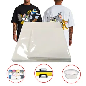 Dtf Papier Overdracht Huisdier Folie A3 A4 A3 + Vel T-Shirt Warmte Overdracht Dtf Film Voor Epson L1800 R1390 R805 Dtf Digitale Inkjet Printer