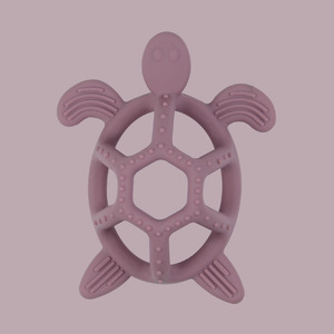 Mordedor de silicona para bebé, mordedor de tortuga esférico hueco, juguete antisucción para dentición de bebé - Product Image 6