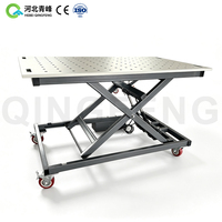 Banc de soudage robuste avec mécanisme de réglage en hauteur, option outils de serrage, table de soudage certifiée CE ISO Chine