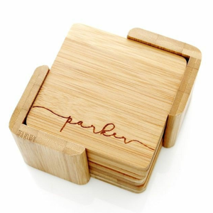 Posavasos para bebidas Mini palé de madera personalizado, tablas de servicio de madera de nogal para bebidas frías y calientes a un precio económico - Product Image 6