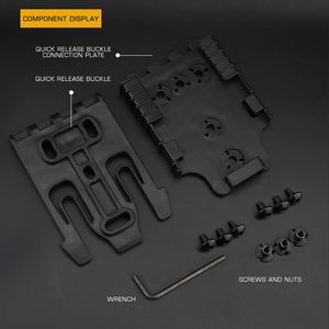 คลิปหนีบพลาสติกอเนกประสงค์ทนทาน สายยางยืดแบบ Molle สำหรับสายสะพายกระเป๋าเป้ กิจกรรมกลางแจ้ง - Product Image 4