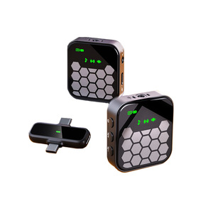 J33 Drahtloses Mikrofon 2 in 1 Langstrecken-Lavalier-Funk mikrofon Für Vlog-Aufnahmen Live-Streaming - Product Image 1