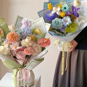 กระดาษห่อดอกไม้ลูเซียกระดาษห่อดอกไม้หนากันน้ำสำหรับวันวาเลนไทน์ LF160632วัสดุบรรจุภัณฑ์ดอกไม้ - Product Image 3
