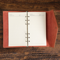 Carnet de notes/agenda à anneaux A6/A7, format 6 anneaux, écologique, personnalisable, idéal comme cadeau d'affaires